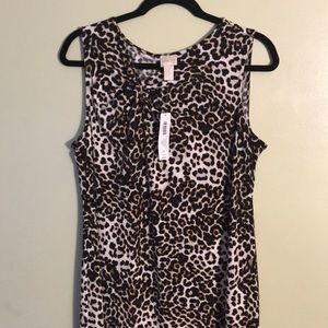 Chico’s women dress size 2 leopard print